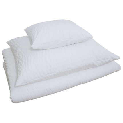 Krepp ágyneműhuzat garnitúra - 80% Pamut - 20% PE - áthajtós - 3 db-os szett - 130 gr/m2