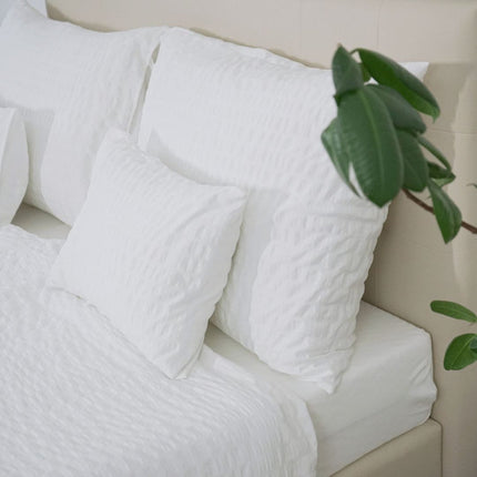 Krepp ágyneműhuzat garnitúra - 80% Pamut - 20% PE - áthajtós - 3 db-os szett - 130 gr/m2