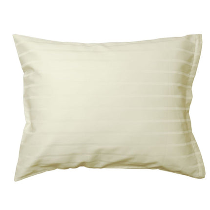 Pezsgő színű hotel csíkos ágyneműhuzat - 80% Pamut - 20% PE - áthajtós - 3 db-os szett - 150 gr/m2 - csomagos