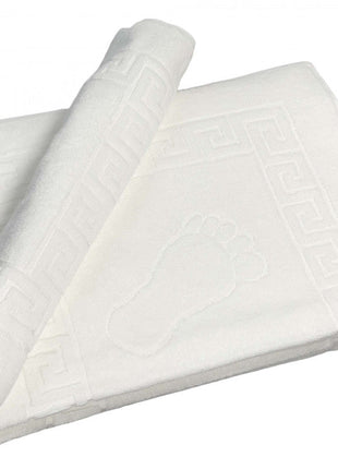 Szállodai Frottír Kádkilépő – Fehér Tappancsos – Prémium Minőség – 700 g/m²