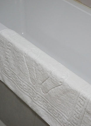 Szállodai Frottír Kádkilépő – Fehér Tappancsos – Prémium Minőség – 700 g/m²