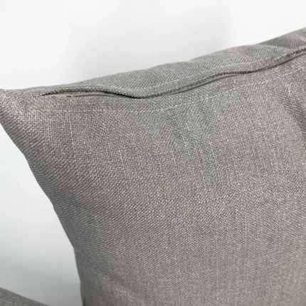 Díszpárna - Henger párna betéttel - cipzáros - Szürkésbarna