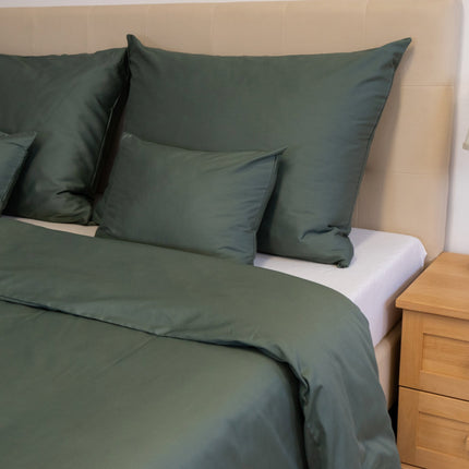Olivazöld egyszínű szatén ágyneműhuzat garnitúra - TC 300