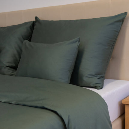 Olivazöld egyszínű szatén ágyneműhuzat garnitúra - TC 300
