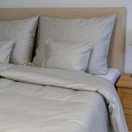Bézs egyszínű szatén ágyneműhuzat garnitúra - TC 300