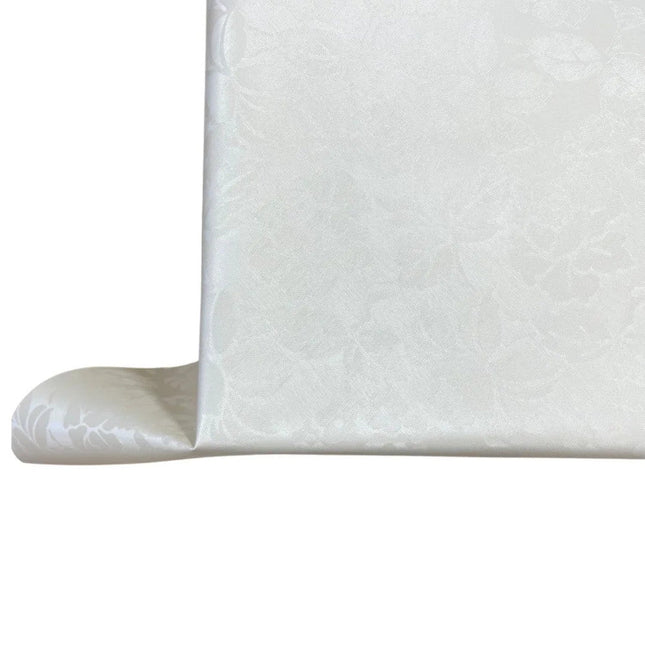 Viaszosvászon asztalterítő - Prémium minőség! - Elegáns ekrü mintás 140x140 cm