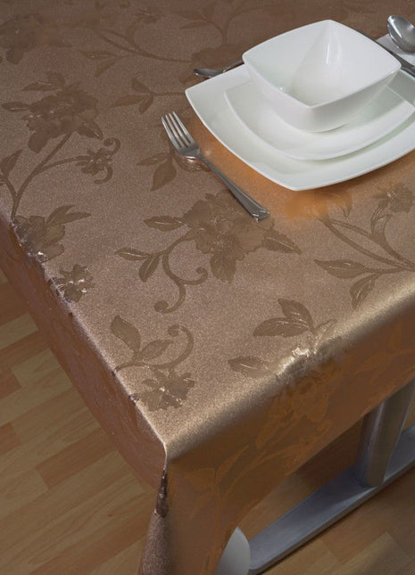 Gold-Viaszosvászon asztalterítő - Prémium minőség! - Rose Gold színű - 140x140 és 140x300 cm