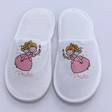 Hotel eldobható hercegnő mintás gyerek papucs - Prémium minőség!