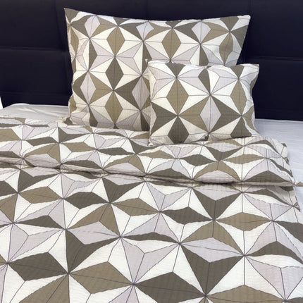 Krepp párnahuzat - Keki geometriai mintás