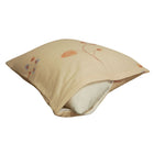 Pamut kispárnahuzat - Púder virágos